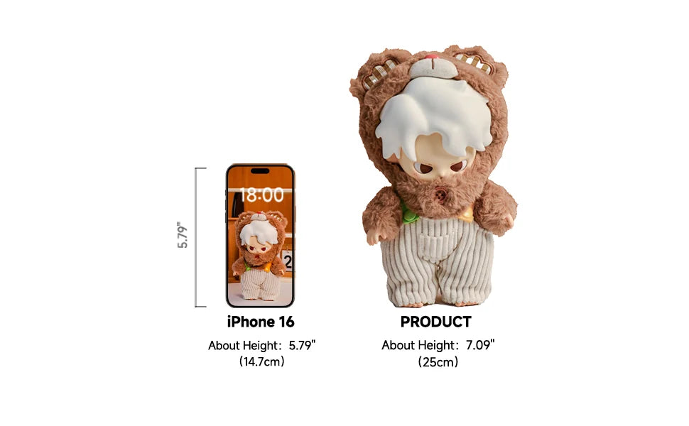Dream Boy Spring Outing Bear Vinyl Doll | 10" Collectible Figure