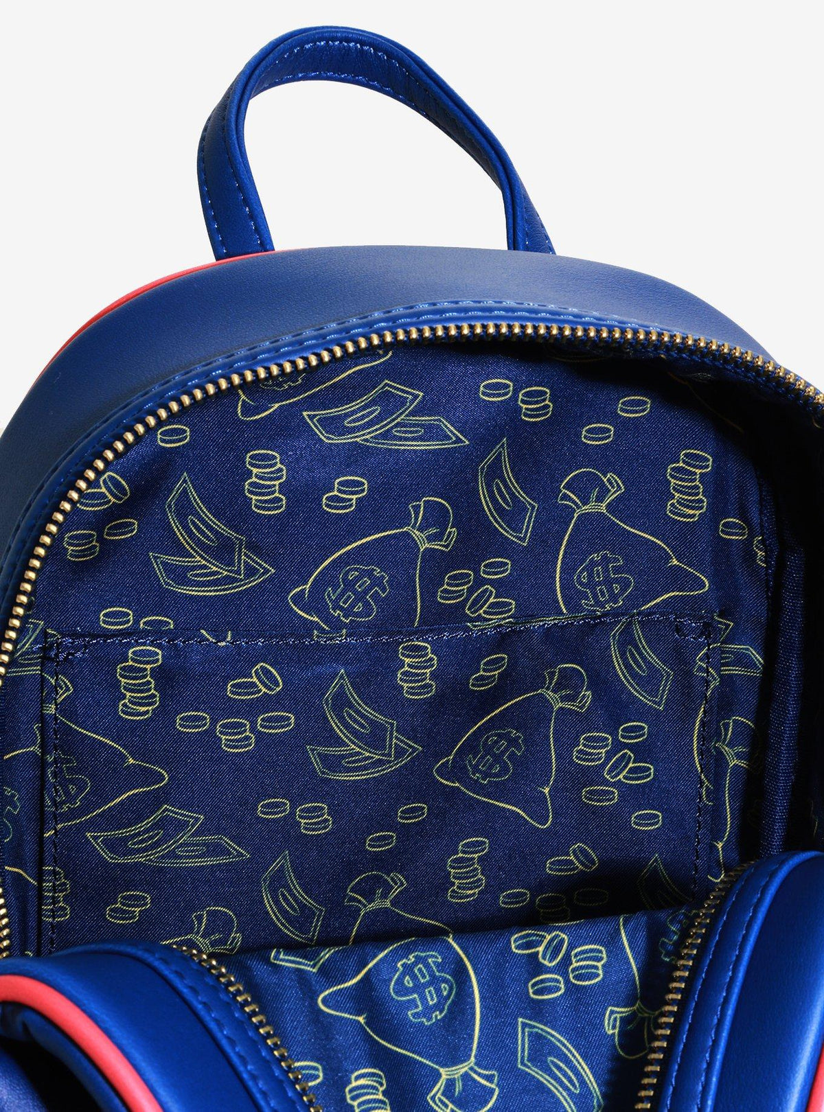 DuckTales Gold Coins Mini Backpack interior