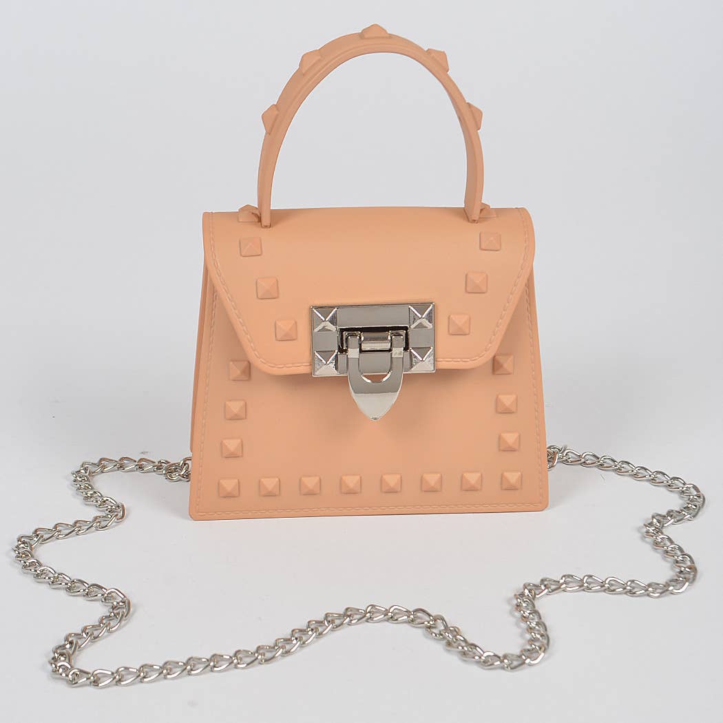 Jelly Mini Handle Bag: Purple