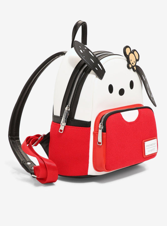 Sanrio Pochacco Red T-Shirt Figural Mini Backpack