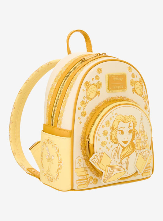 Belle Tonal Sketch Portrait Mini Backpack