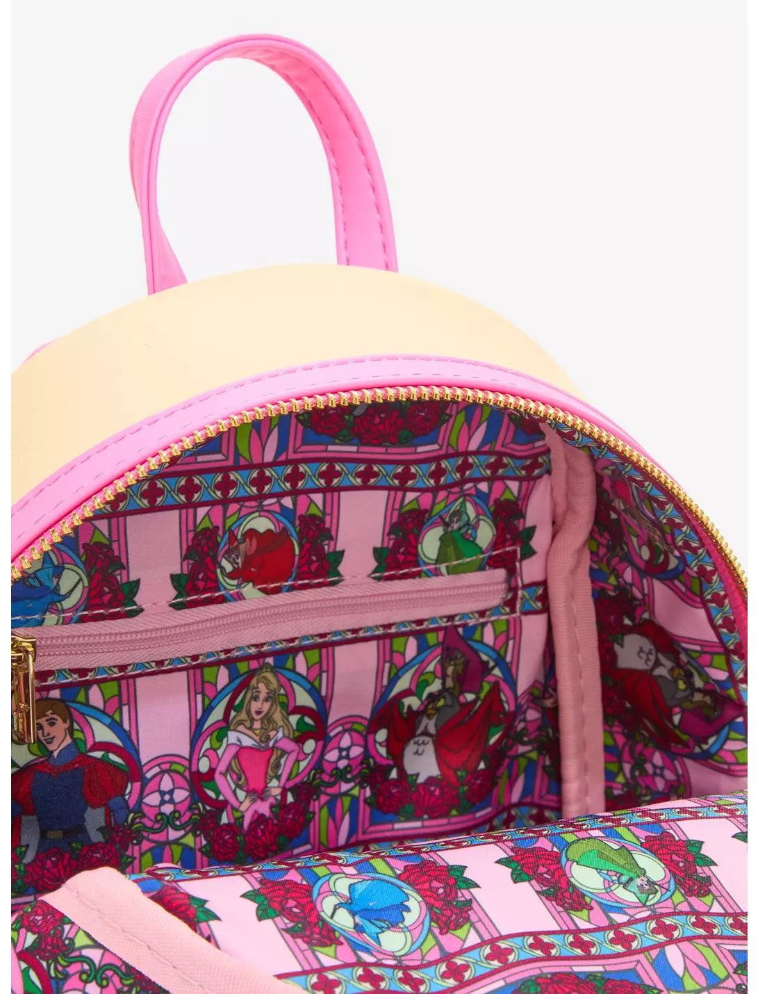 Sleeping Beauty Aurora Stained Glass Portrait Mini Backpack Exclusive Loungefly Disney
