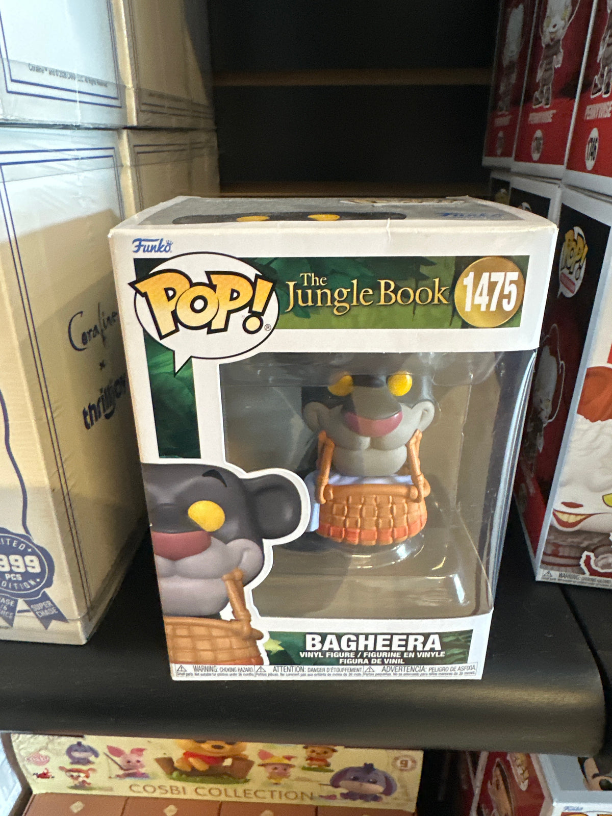 Jungle Book Bagheera with Basket Vinyl Figure