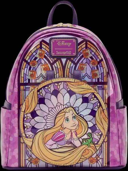 disney mini backpack rapunzel Loungefly Disney Stained Glass: Rapunzel Mini-backpack, Kids Unisex, Size: One size