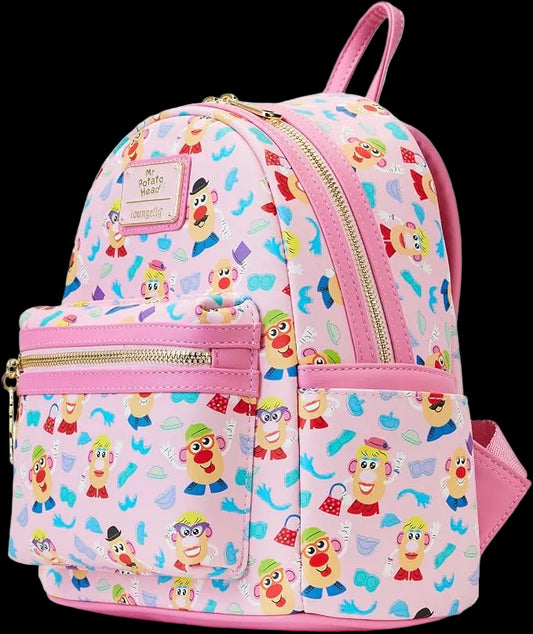 Mr. Potato Head Pink All-Over Print Mini Backpack