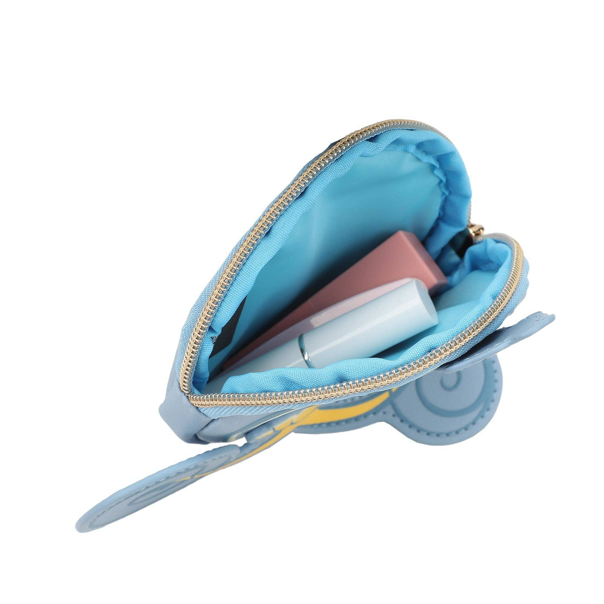 Cinderella Enchanted Carriage Blue 5" Coin Pouch Wristlet Wallet