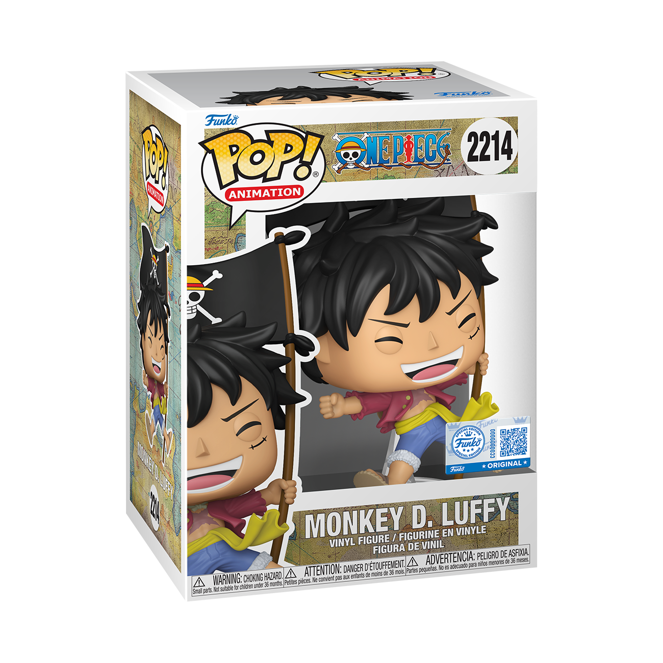 Funko Pop! One Piece Monkey D. Luffy with Flag #2214 - Entertainment Earth Exclusive