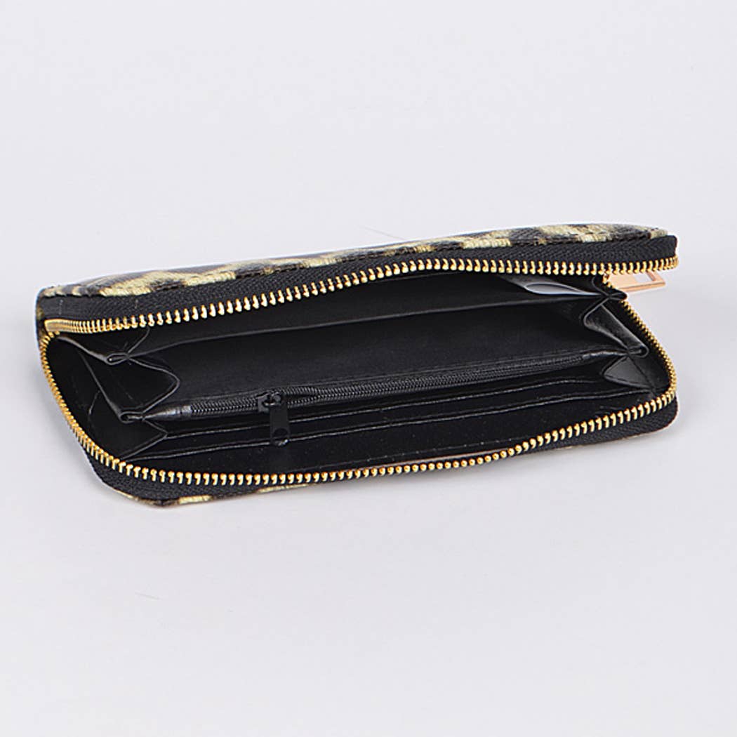Animal Print Wallet: Leopard