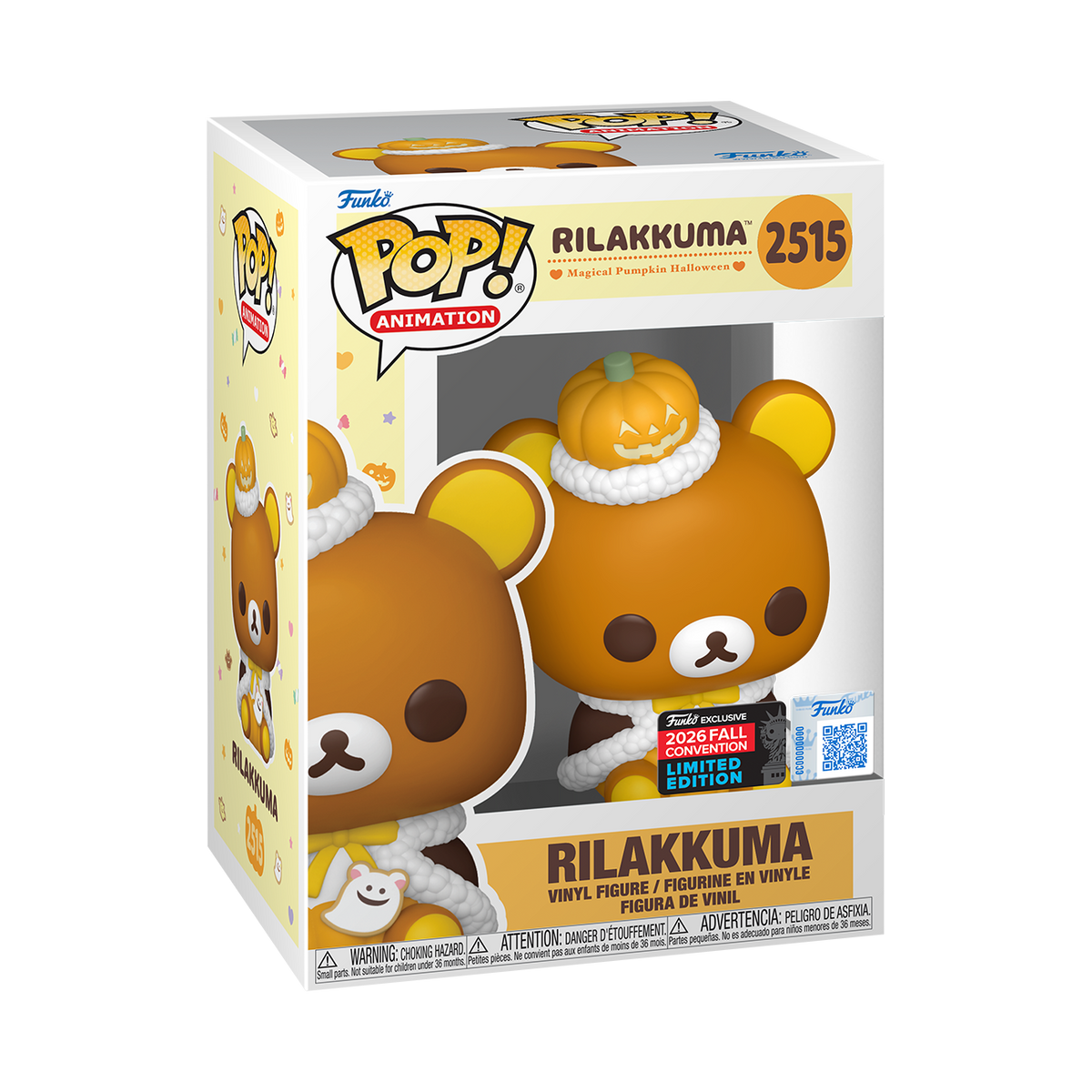 Rilakkuma Pumpkin vinyl figure in box
