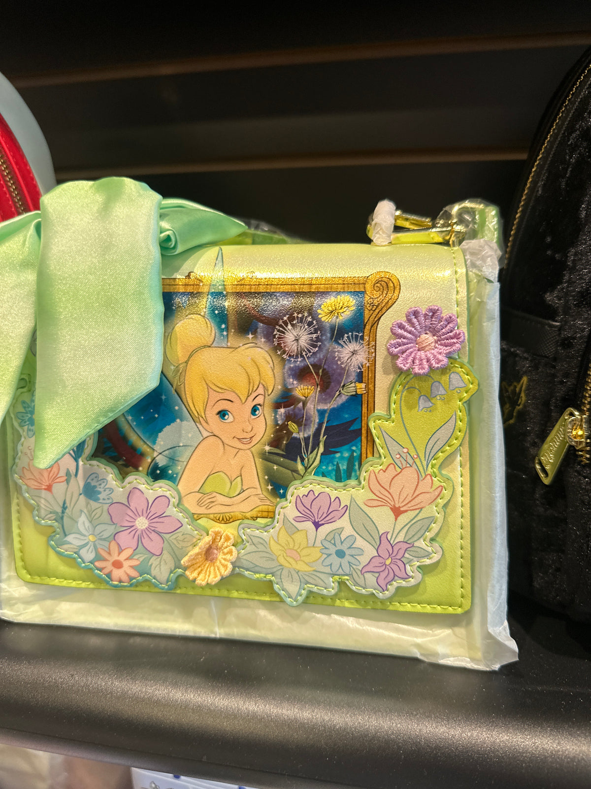 Peter Pan Tinker Bell Flower Iridescent Crossbody Bag Exclusive