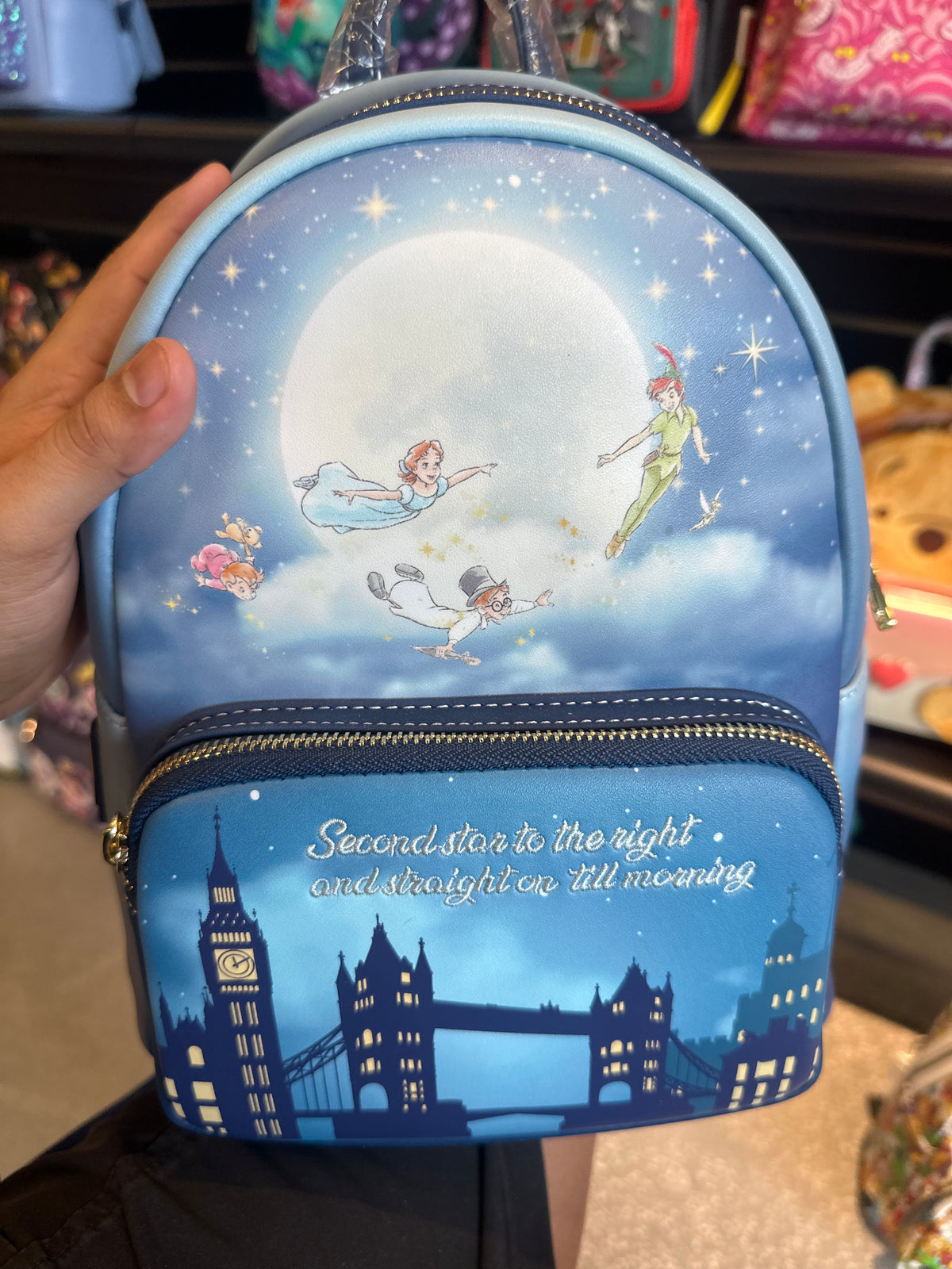 Peter Pan Second Star to the Right Glow-in-the-Dark Mini Backpack