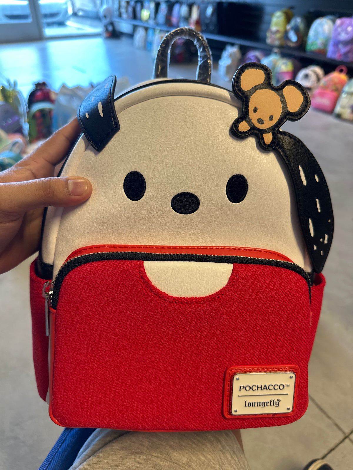 Sanrio Pochacco Red T-Shirt Figural Mini Backpack Exclusive