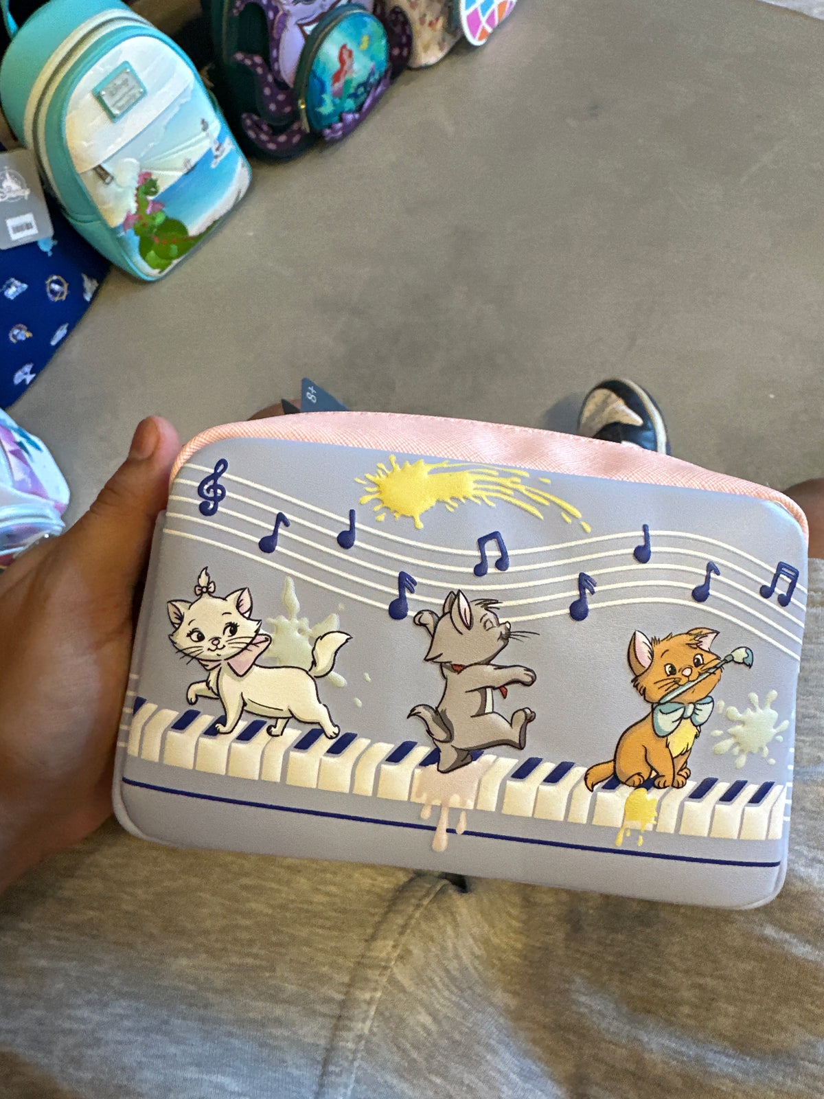 The Aristocats Kittens Piano Cosmetic Bag - Exclusive