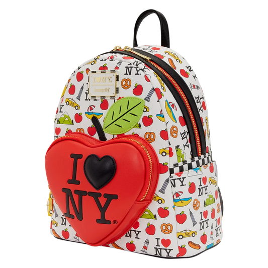 I Love NY Allover Print Mini Backpack
