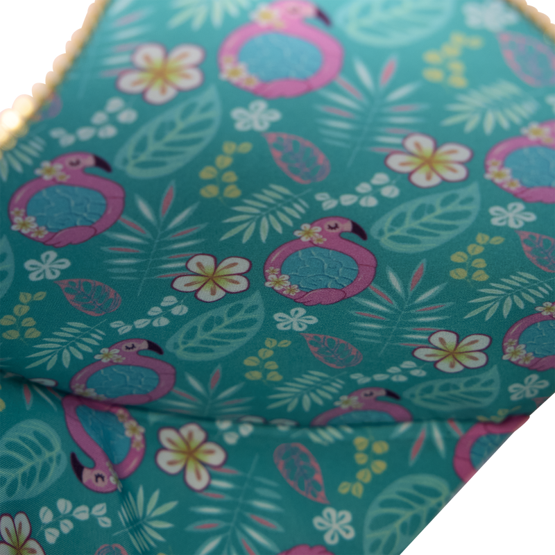 Loungefly Flamingo Pool Float Figural Crossbody Bag with Coin Bag