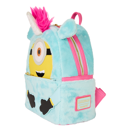 Minions Fluffy Unicorn Costume Plush Mini Backpack - alternate view 2