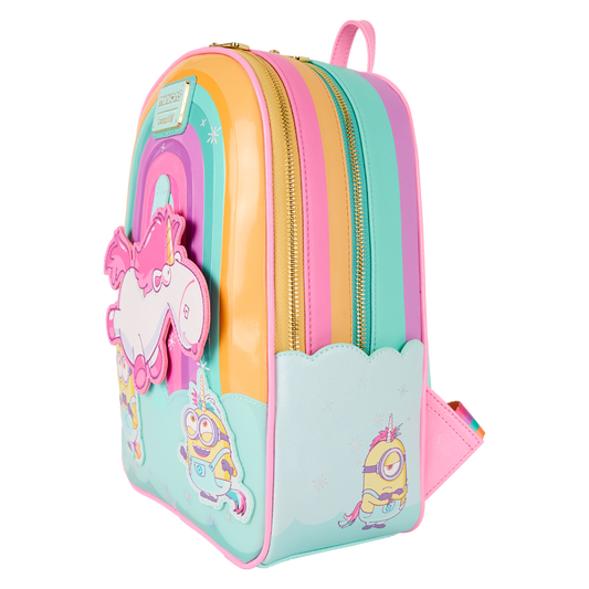 Minions Fluffy Unicorn Rainbow Mini Backpack - alternate view 2