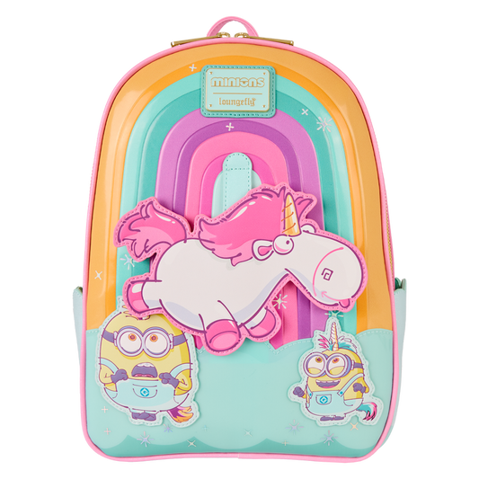 Minions Fluffy Unicorn Rainbow Mini Backpack - alternate view 2