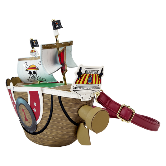 One Piece Thousand Sunny Ship Figural Crossbody Bag
