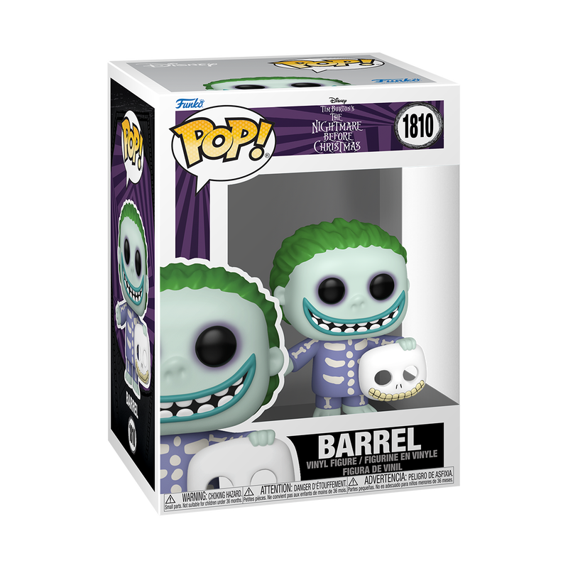 Funko Pop! Disney Nightmare Before Christmas Barrel Glow-in-the-Dark #1810 EE Exclusive