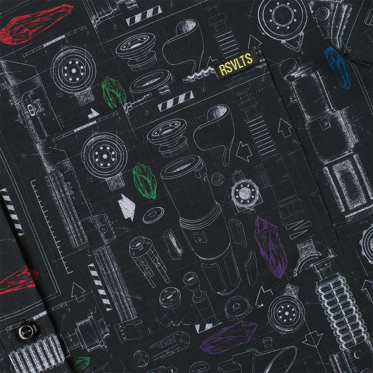 Star Wars "Saber Schematics" Button-Up Shirt - alternate view 2