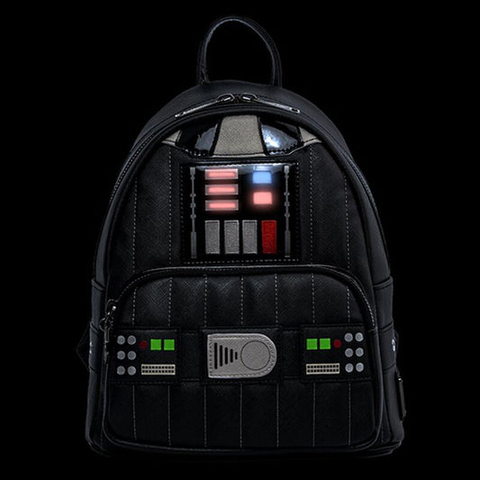 Backpack designed like a character from a popular franchise on a black background