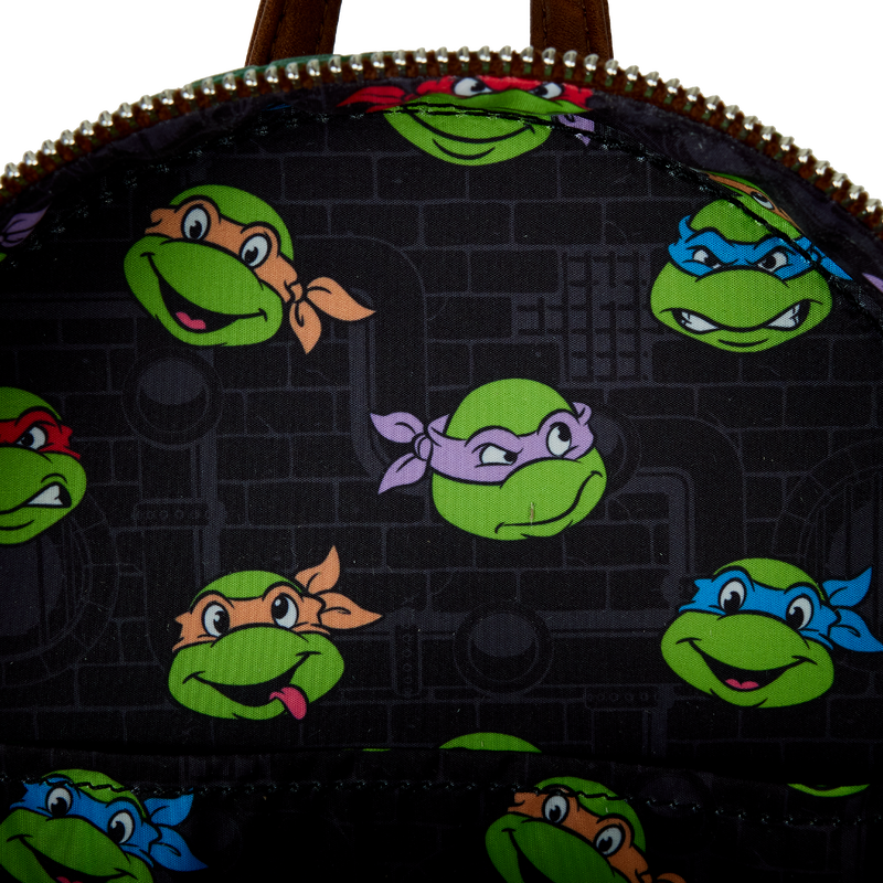 Teenage Mutant Ninja Turtles Figural Shell Convertible Mini Backpack Loungefly Nickelodeon TMNT