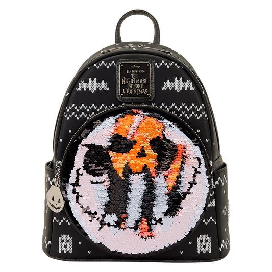The Nightmare Before Christmas Jack Skellington Reversible Sequins Mini Backpack - alternate view 2