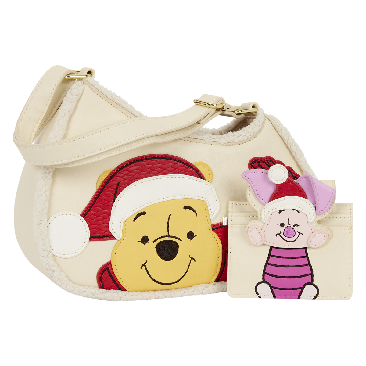Pooh and Piglet Holiday Crossbody Bag interior