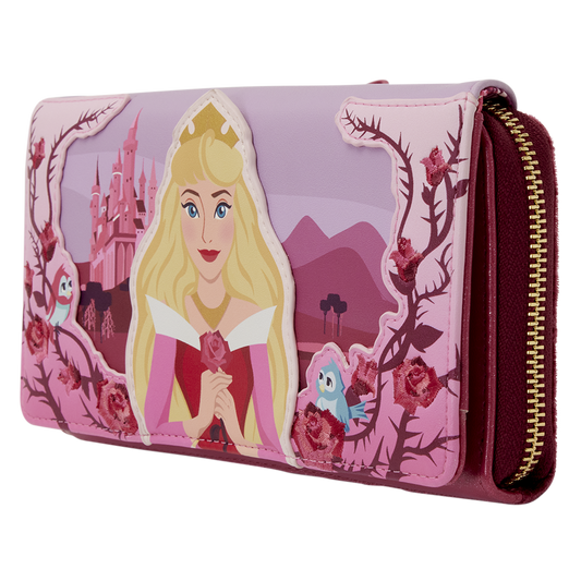 Sleeping Beauty Princess Aurora Roses Wristlet Wallet - Exclusive