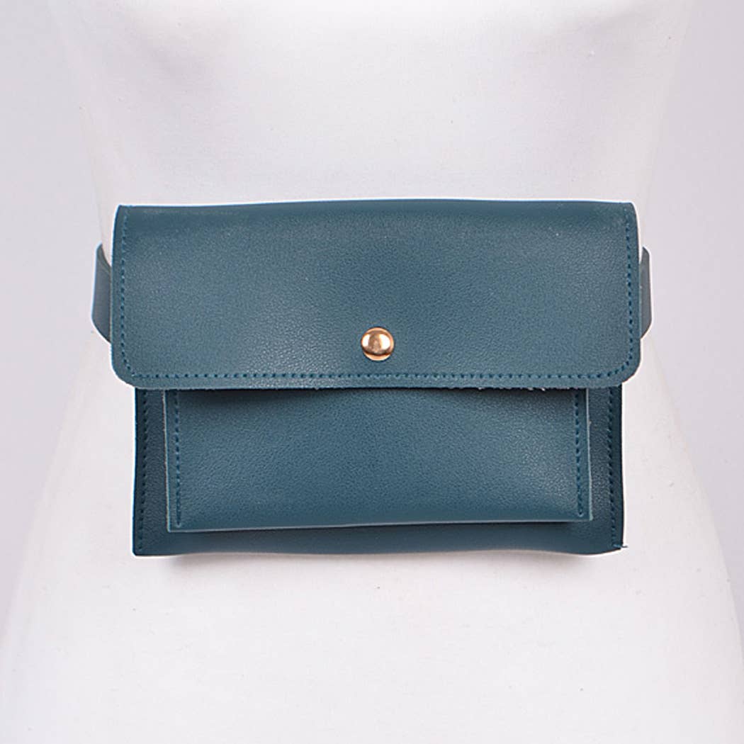 Plain Fanny Pack: Burgundy