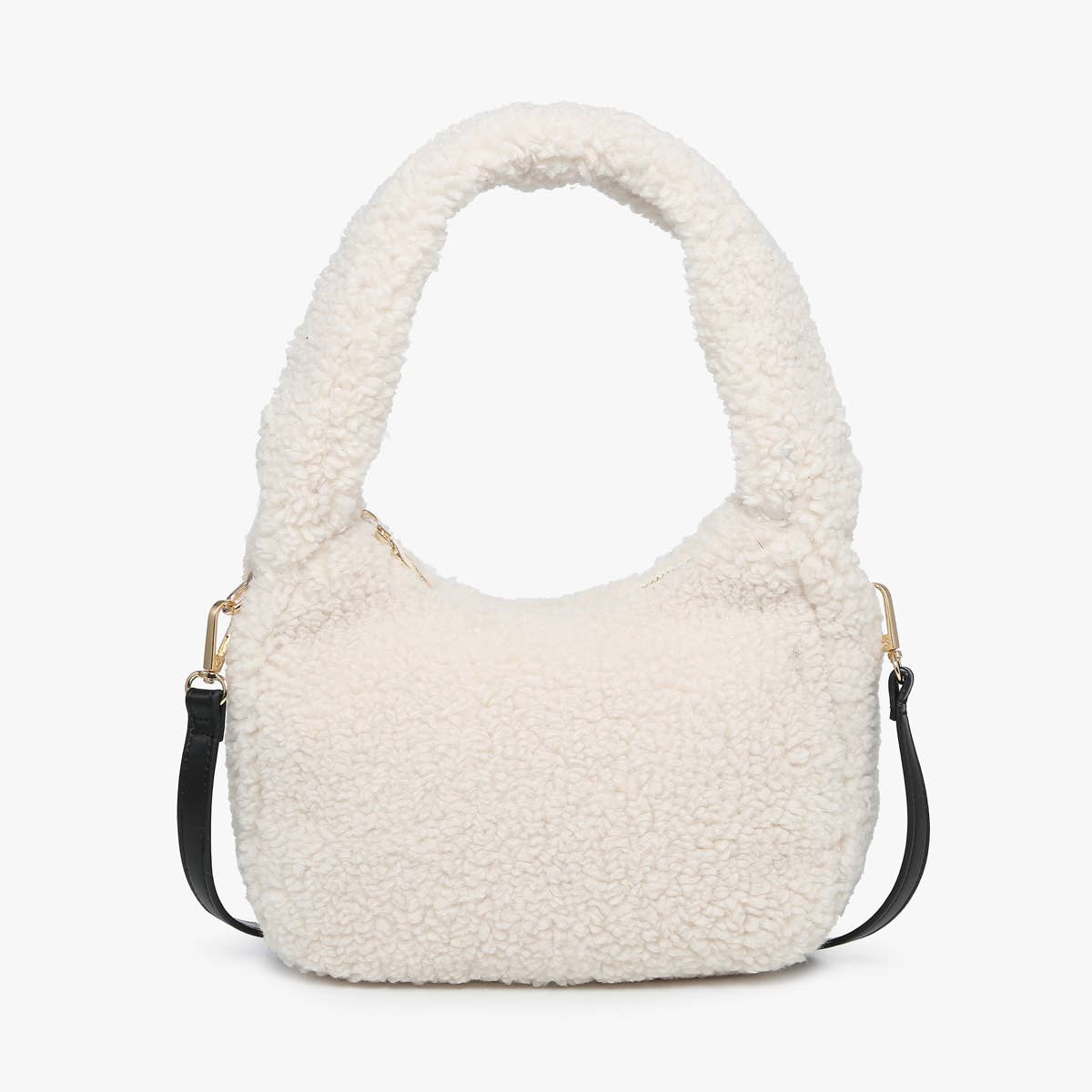 Gabrielle Sherpa Shoulder Bag w/ Strap | M2359 : Grey