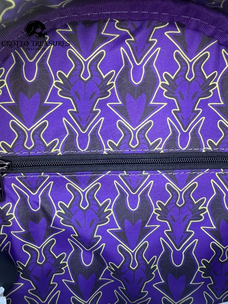 Villains Team Maleficent Jersey Glow in the Dark Mini Backpack Grotto Treasures Exclusive Loungefly Disney