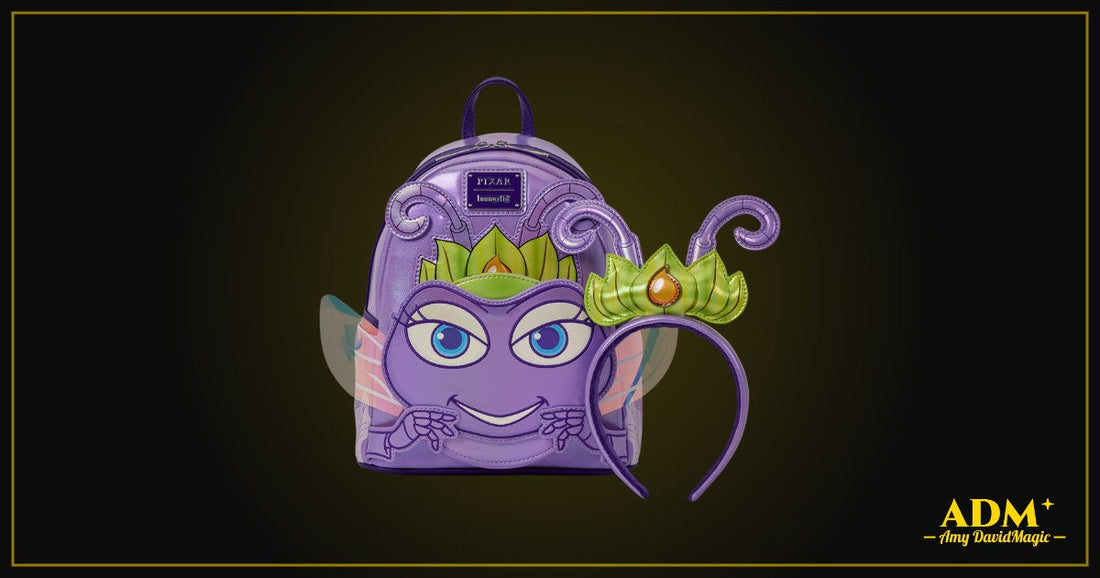 Loungefly A Bug's Life Princess Atta Mini Backpack with matching ear headband
