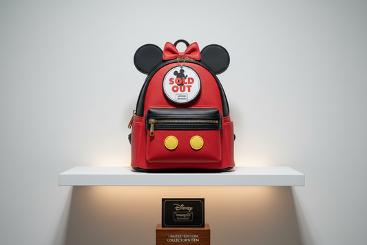 Sold out Disney Loungefly mini backpack displayed as a collectible item