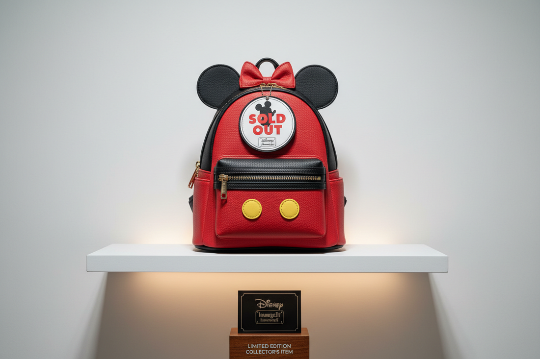 Sold out Disney Loungefly mini backpack displayed as a collectible item