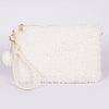 Faux Fur Clutch: Ivory