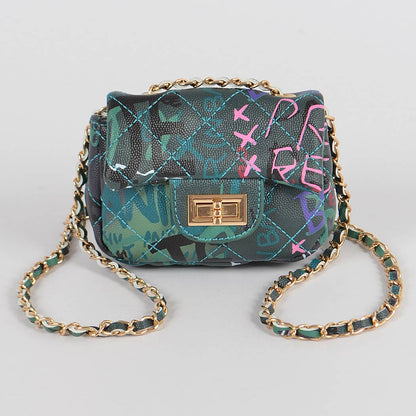 Multi Fonts Gradient Clutch: Camel