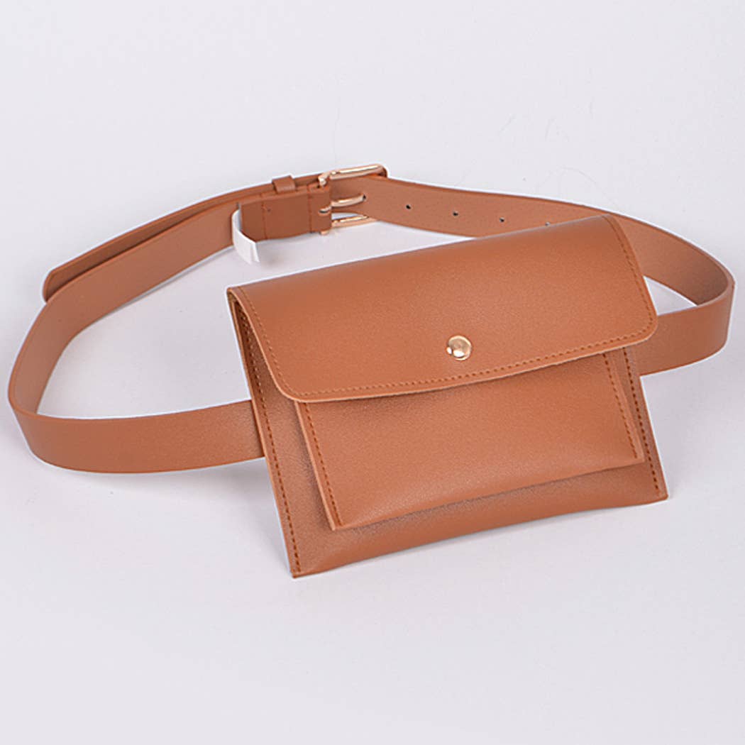 Plain Fanny Pack: Burgundy