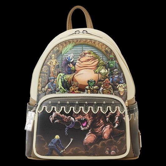 Loungefly Star Wars Return Of The Jedi 40th Anniversary Jabbas Palace Mini Backpack