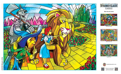 Stained Glass - Wizard of Oz 500 Piece Jigsaw Puzzle