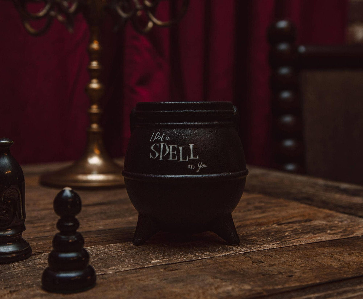Hocus Pocus Spell On You Ceramic Cauldron Candle