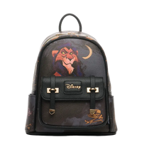 Backpack with Disney character design on a white background
