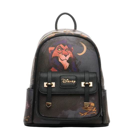 Backpack with Disney character design on a white background
