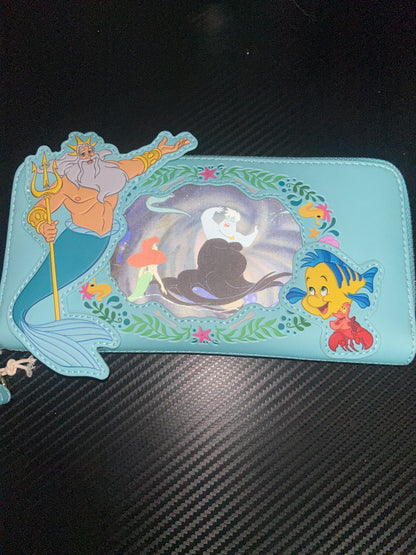 The Little Mermaid Lenticular Zip-Around Wristlet Wallet