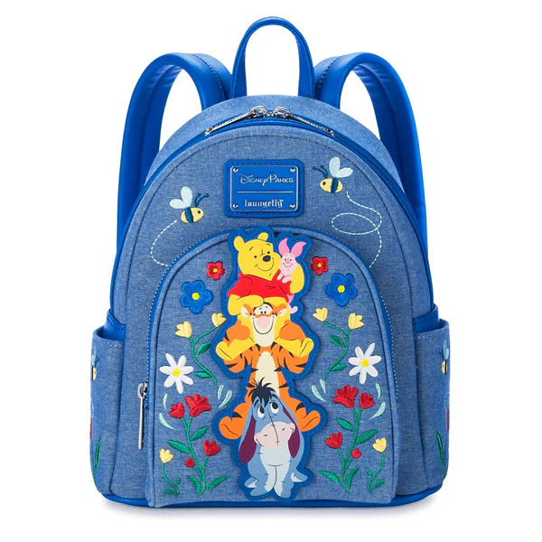 Disney Parks Loungefly - Winnie the Pooh and Friends - Denim Look