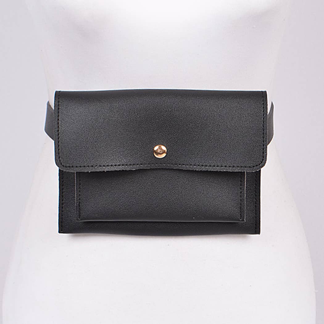 Plain Fanny Pack: Teal Blue