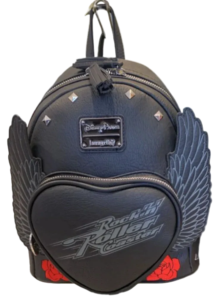 Parks Rock 'n' Roller Coaster Roses & Studs Mini Backpack