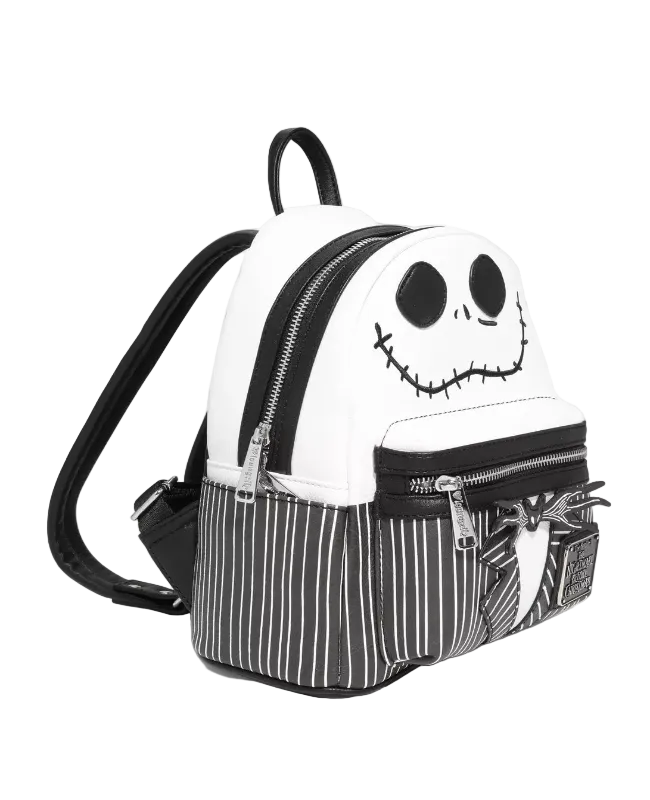 Backpack with Jack Skellington design on a white background
