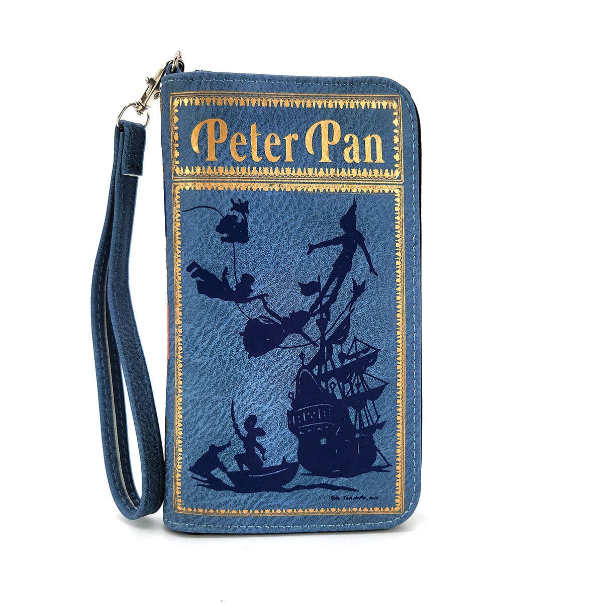 The Peter Pan Wallet In Vinyl: Blue